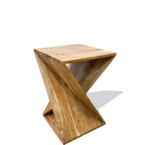 Modern design side table with clipping path on white background